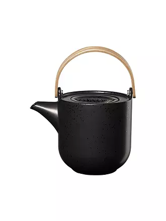 ASA SELECTION | Tetera con mango de madera COPPA 1,0l Tofu | schwarz